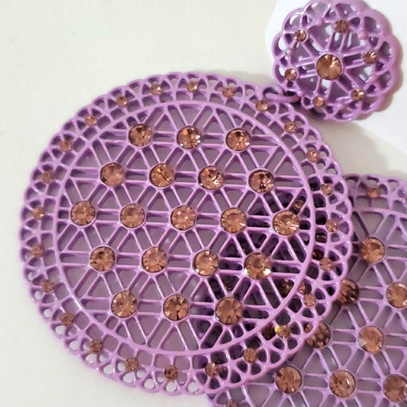 🆕️  Circular Dangle Earrings - Picture 2 of 6